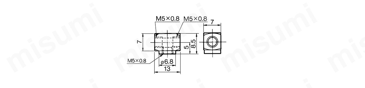 チー：M-5Tの外形図