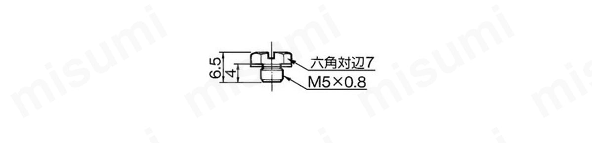ミニチュア管継手 Mシリーズ プラグ M-5P/ガスケット SMC MISUMI(ミスミ)