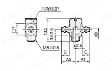 軟質チューブ用バーブチー：MS-5ATHU-3, -4, -6:関連画像