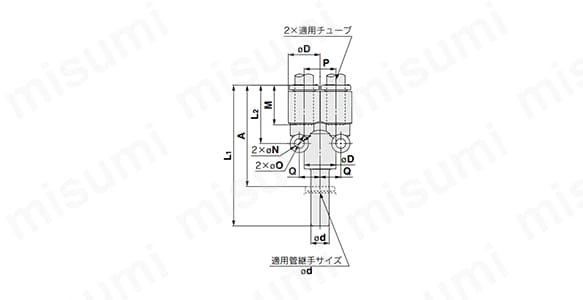 KQ2U12-99A | ワンタッチ管継手 KQ2シリーズ ブランチユニオンワイ KQ2U | SMC | MISUMI(ミスミ)