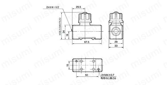 標準タイプスピードコントローラ インラインタイプ ASシリーズ:関連画像
