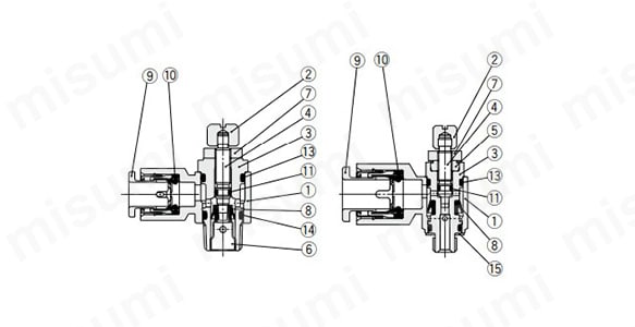 ワンタッチ管継手付スピードコントローラ エルボタイプ ASシリーズ | SMC | MISUMI(ミスミ)