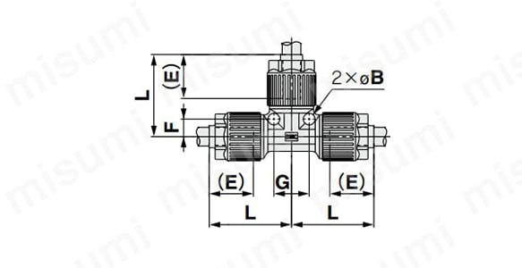 ユニオンティ LQ1Tの寸法図