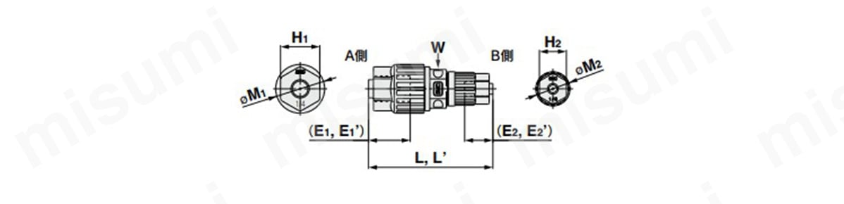 ユニオンレジューシング：LQ3U-Rの外形図
