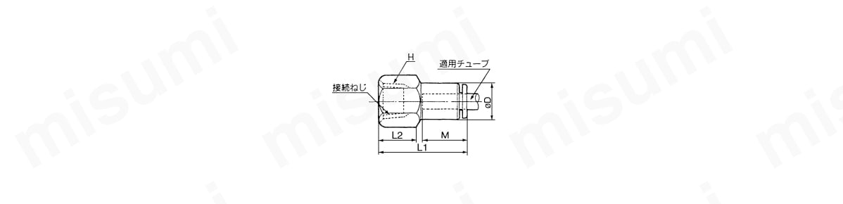 メスユニオン：KGFの外形図