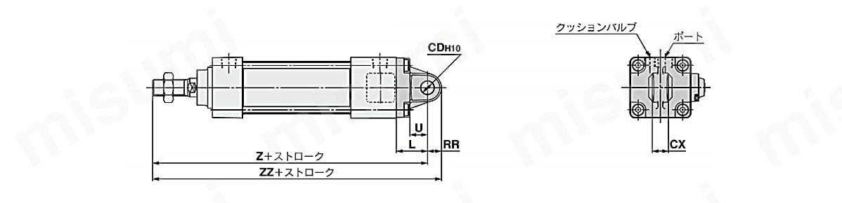 フート形（L）／ヘッド側ロック付（-H□）