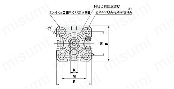 φ16（直径16mm）の寸法図1