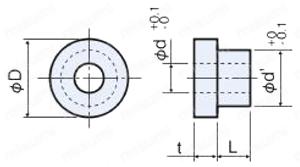 ピークブッシュ PE0000-0000 外形図