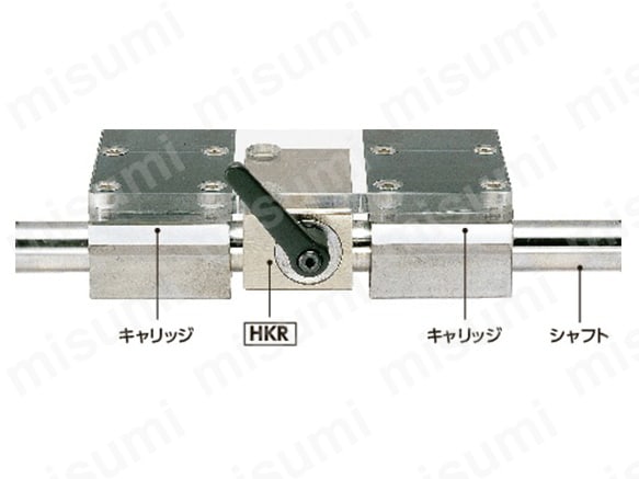 鍋屋バイテック リニアクランパ・ズィー HKR-3000-A HKRシリーズ NBK リニアシャフト用ブレーキ・クランプ機構 MKR-3000-A｜リニアクランパ・ズィー - 空気圧 - 常時開 - リニア