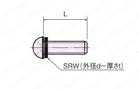 黄銅小ネジ（十字穴付） B 外形図1