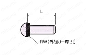 黄銅小ネジ（十字穴付） B 外形図3