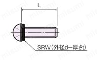 ピーク小ネジ（十字穴付） PE?SR/PE?R 外形図1