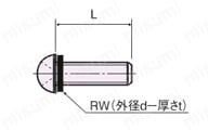 ピーク小ネジ（十字穴付） PE?SR/PE?R 外形図2