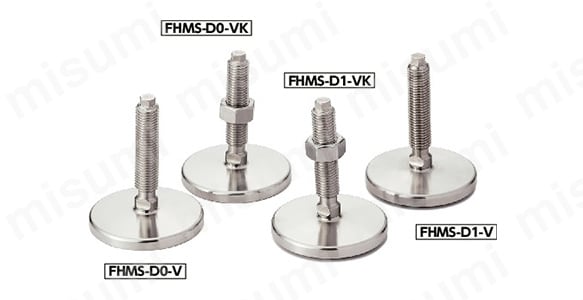 レベリングアジャスタ（おねじ） 六角頭つき FHMS-V:関連画像