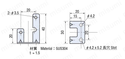 表示付圧力スイッチ PS30 外形図4