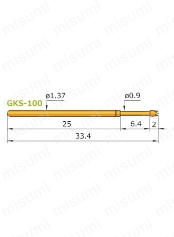 スタンダードプローブ GKS-100シリーズ プローブサイズ外形図