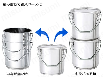 積み重ね式テーパー型吊り下げ密閉容器【TP-CTB-STA】