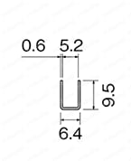 真鍮 破損止/チャンネル 外形図01
