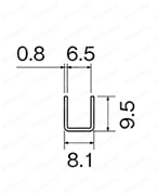 真鍮 破損止/チャンネル 外形図02