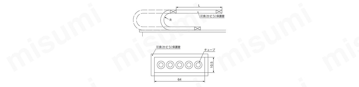 TUZ0805B-100 耐摩耗チューブ TUZシリーズ SMC MISUMI(ミスミ)