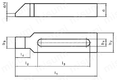 ストラップ 大サイズ、長穴付外形図