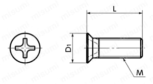 SPA-MF 樹脂ねじ（RENY／精密機器用皿小ねじ）【1～10個入り】 外形図