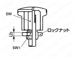 PNHXS-S インデックスプランジャ - コンパクトタイプ　PNHXS-SK外形図