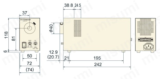 12W LED光源 外形図