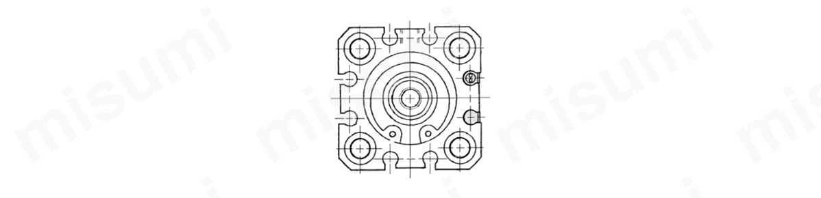 標準形（通し穴・両端タップ共通）φ20／φ25（内径20／25mm）の寸法図