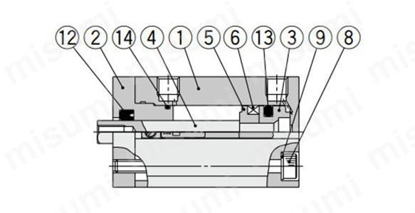 オートスイッチ付磁石内蔵 φ12（内径12mm）