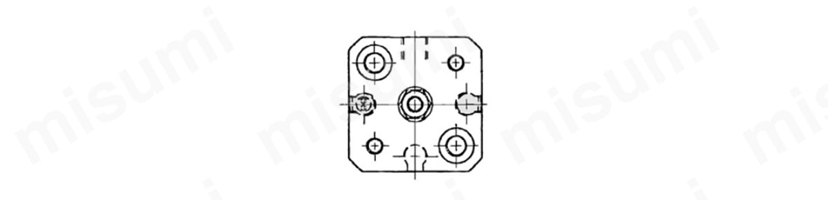 標準形（通し穴・両端タップ共通）φ12（内径12mm）の寸法図