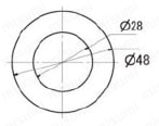 パイプフレーム用アタッチメント JB-64020LG 外形図