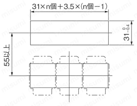 デジタル圧力スイッチGS6シリーズ 外形図6