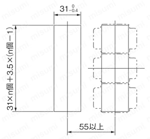 デジタル圧力スイッチGS6シリーズ 外形図7