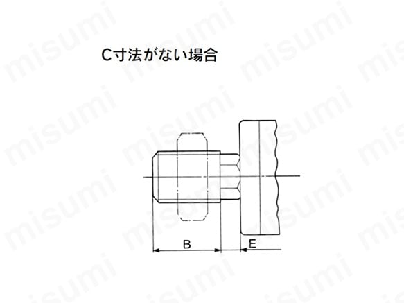 C寸法がない場合