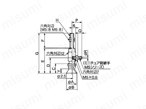 深形／ZPY10D、16Dのみの寸法図
