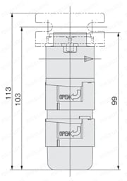 マイクロオイルミストフィルタMMFZシリーズ 外形図2