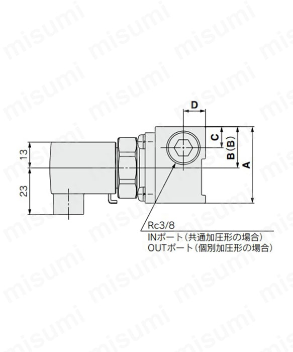 直動形2ポートエアオペレートバルブ VXA21・VXA22シリーズ | SMC | MISUMI(ミスミ)