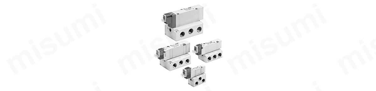 5ポートソレノイドバルブ ベース配管形 単体 SY3000・SY5000・SY7000・SY9000シリーズの外観