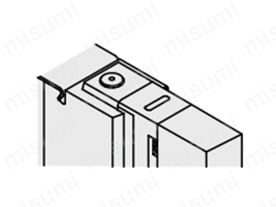 無記号：ノンロックプッシュ式 （要工具形）の外観