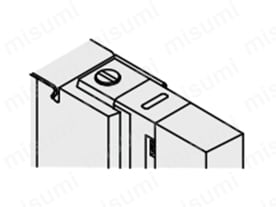 B：ロック式（要工具形）の外観