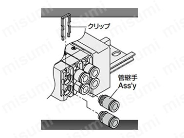 バルブを取り外すことなく、ワンタッチ管継手の交換が可能