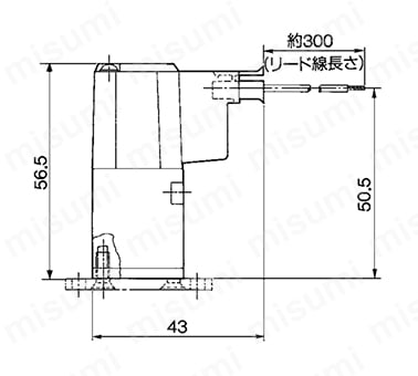 VZ1120-□L□-M5の寸法図