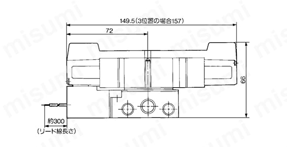 5ポートソレノイドバルブ パイロット形 VZS3000 | SMC | MISUMI(ミスミ)