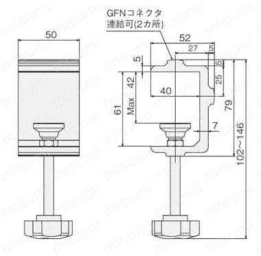 マルチクランパー 外形図