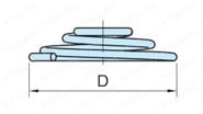 ロータリーロックエレメント用スプリング 外形図