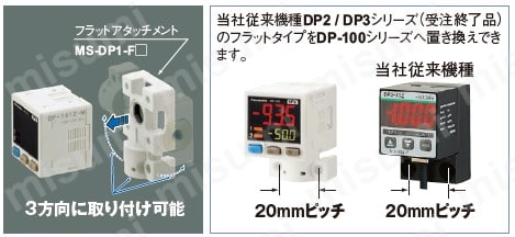 DP-101Z | 2画面・デジタル圧力センサ ［気体用］ （DP-100/DP-100L） | Panasonic | MISUMI(ミスミ)