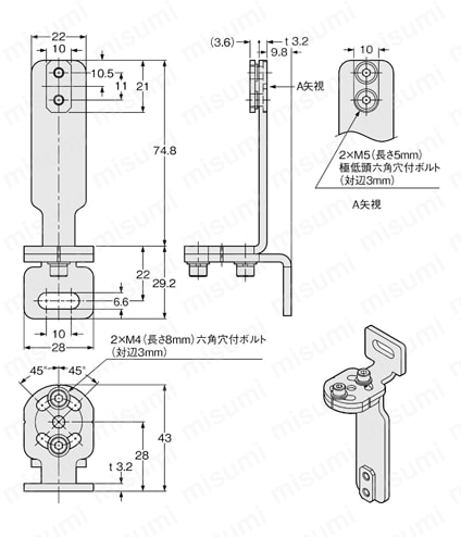 取付金具 （SF4D） 外形図2
