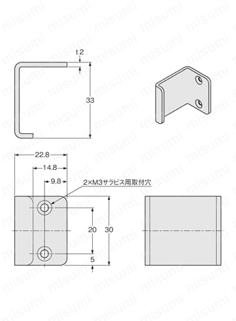 取付金具 （SF4B-C） 外形図6
