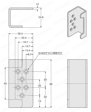 取付金具 （SF4B-C） 外形図7